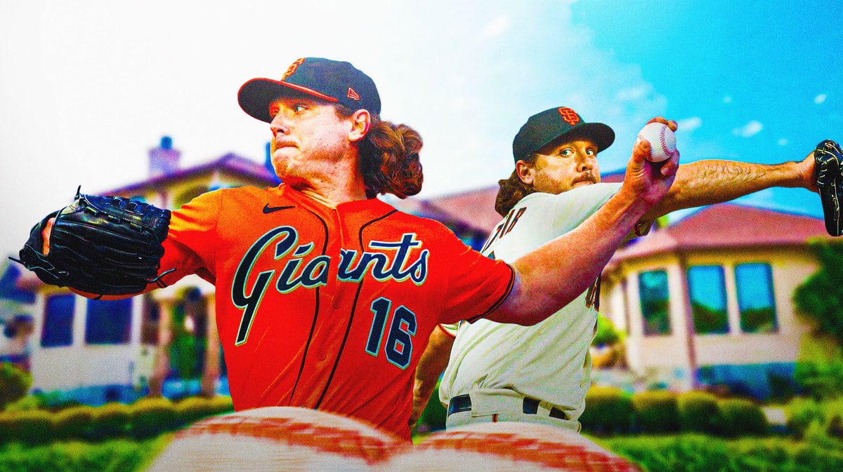 Scott Kazmir in front of his home in Texas.