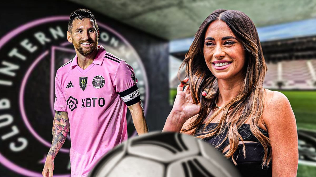 Lionel Messi and Antonela Roccuzzo together in Miami