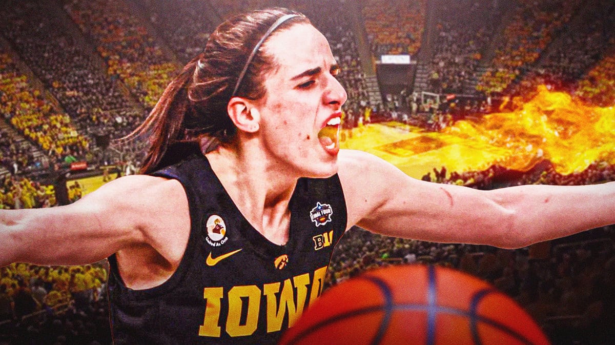 Iowa’s Caitlin Clark breathing fire