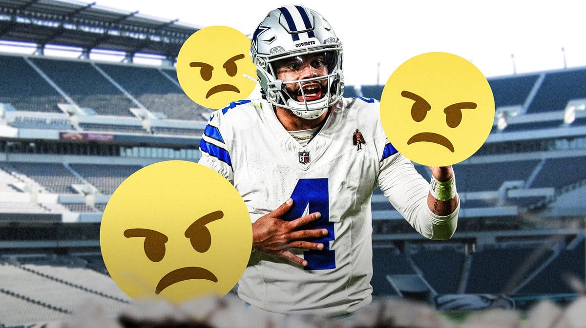 Dak Prescott with angry emojis