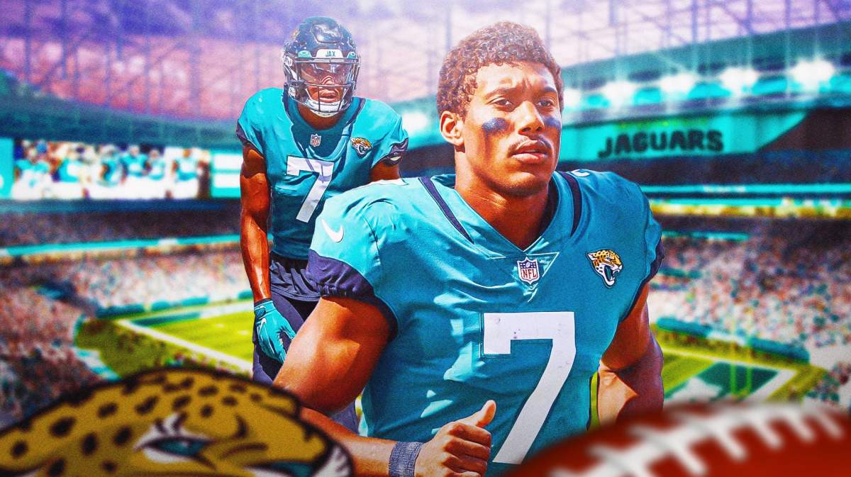 Jacksonville Jaguars wide receiver Zay Jones in the foreground.