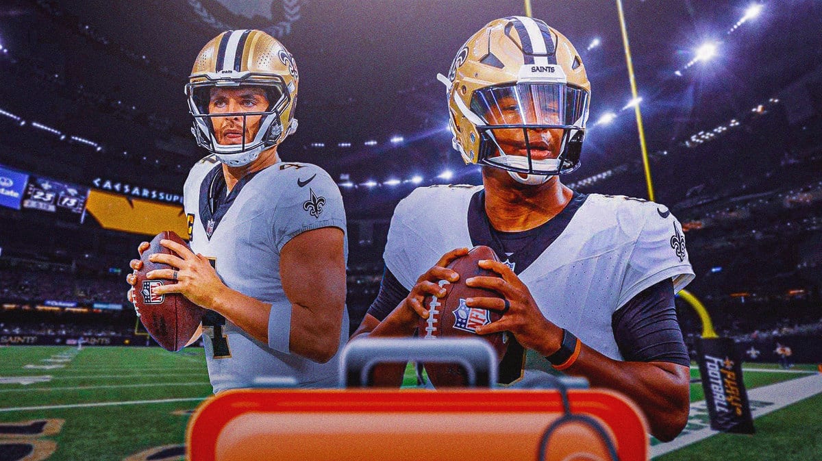 Derek Carr with first aid kit, Jameis Winston