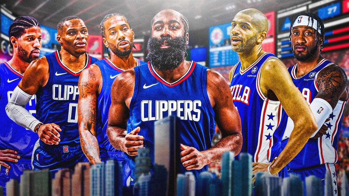 James Harden, Russell Westbrook, Kawhi Leonard, Paul George, Nicolas Batum, Robert Covington, Los Angeles Clippers, Philadelphia 76ers Sixers