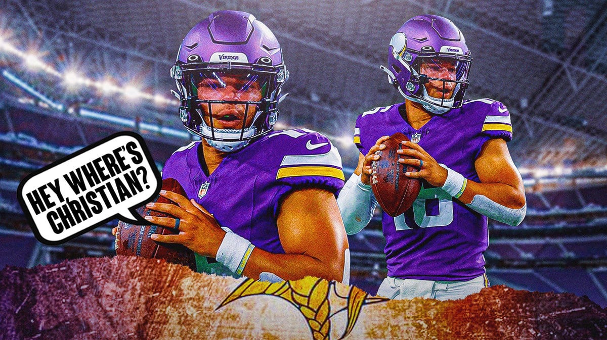 Minnesota Vikings rookie QB Jaren Hall asks where Christian Darrisaw is