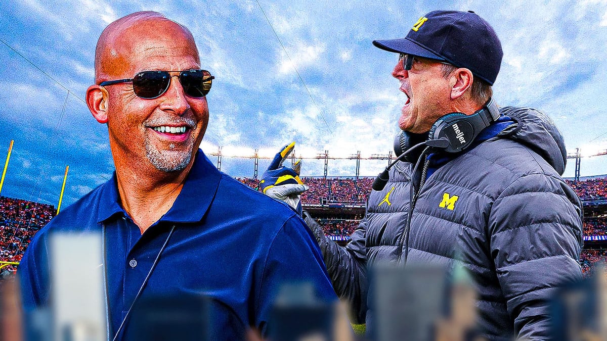 Penn State coach James Franklin and Michigan coach Jim Harbaugh