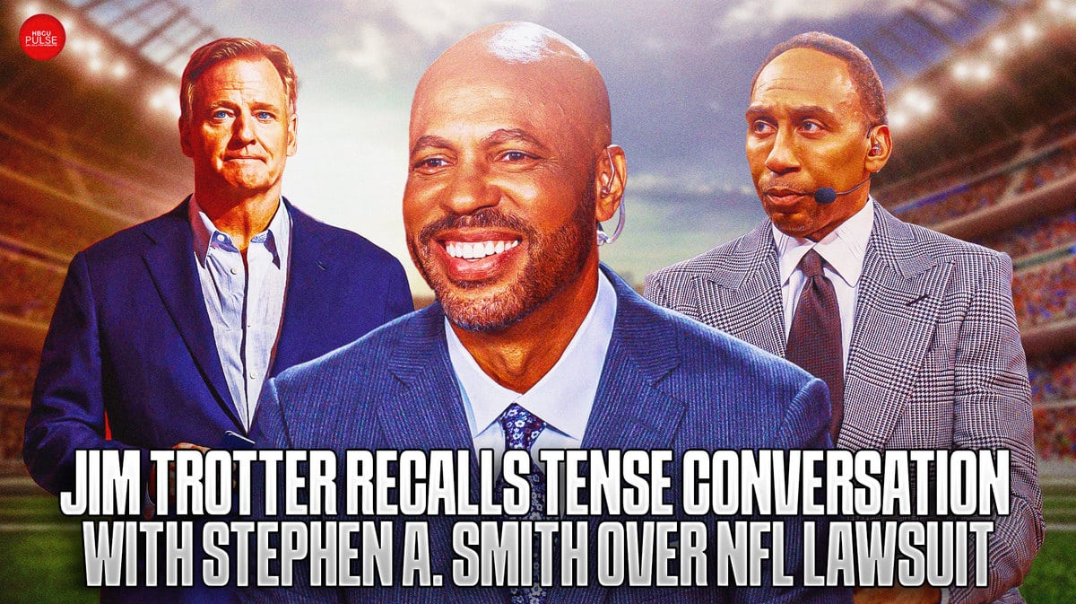 In an interview on Dr. Jason Johnson's podcast, Jim Trotter recalls a tense text conversation with Stephen A. Smith over NFL lawsuit.