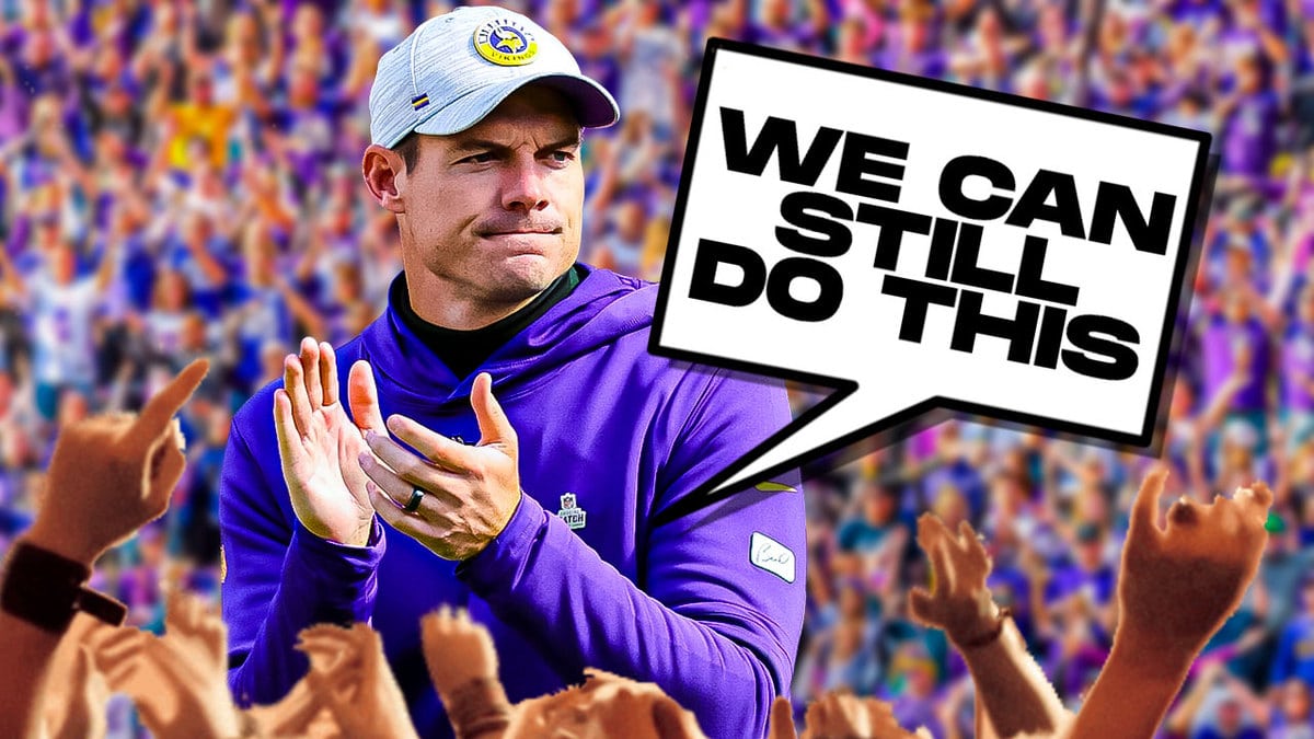 Kevin O'Connell in Minnesota Vikings gear