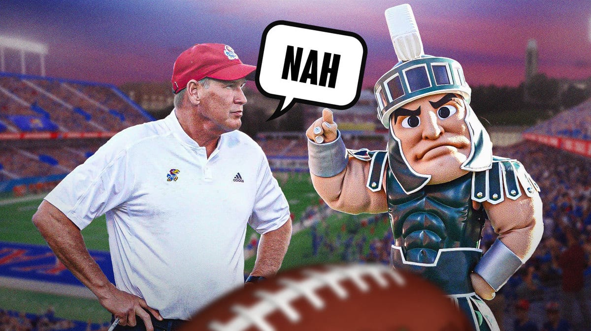 Kansas football HC Lance Leipold has shut down the Michigan State rumors.