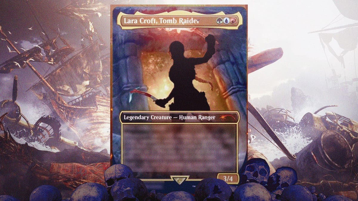 Lara Croft Tomb Raider Secret Lair Magic the Gathering Card