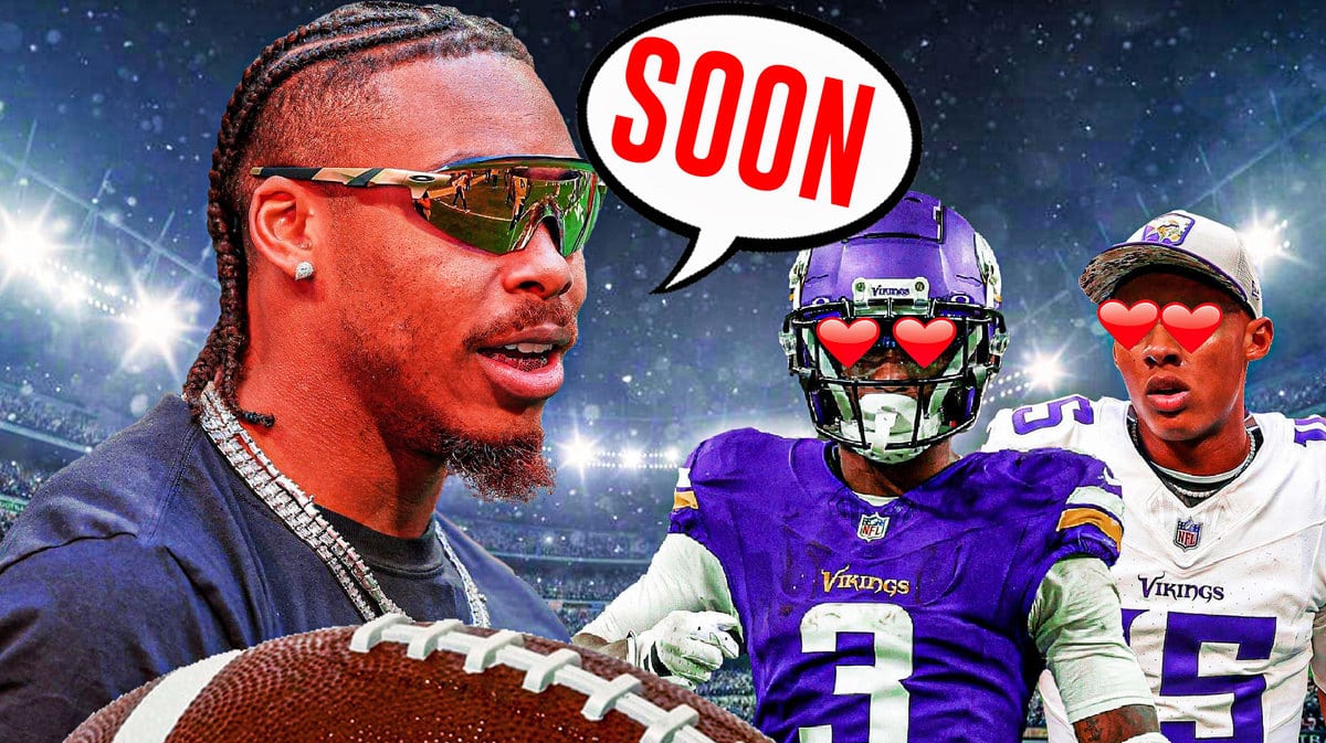 Thumb: Justin Jefferson saying, “Soon”. Jordan Addison, Josh Dobbs (in Vikings jersey) with heart eyes.