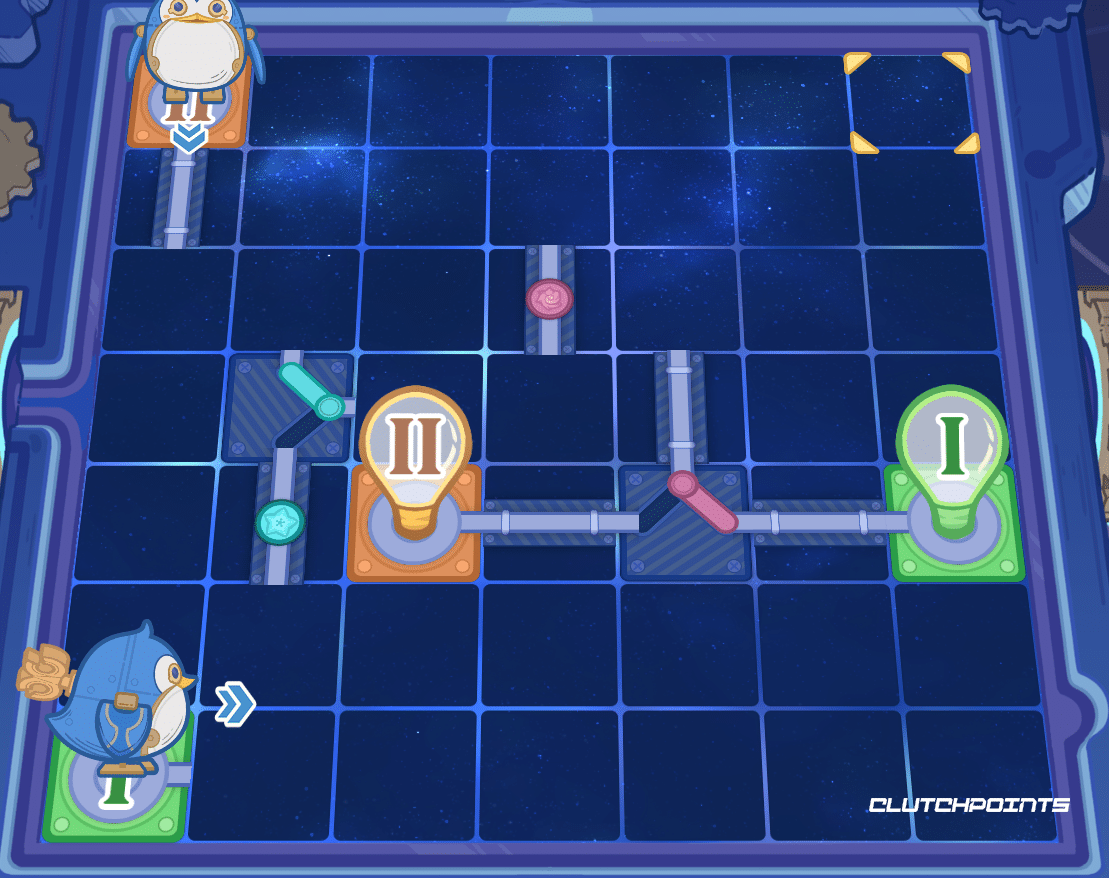 motherboard troubleshooting day 4, motherboard troubleshooting level 7, motherboard troubleshooting level 8, motherboard troubleshooting genshin, genshin impact, a screenshot of the solved level 8 of the motherboard troubleshooting event