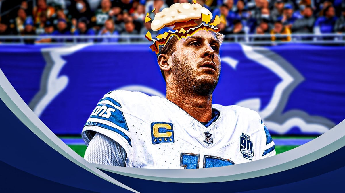 Lions' Jared Goff with mind-blown head