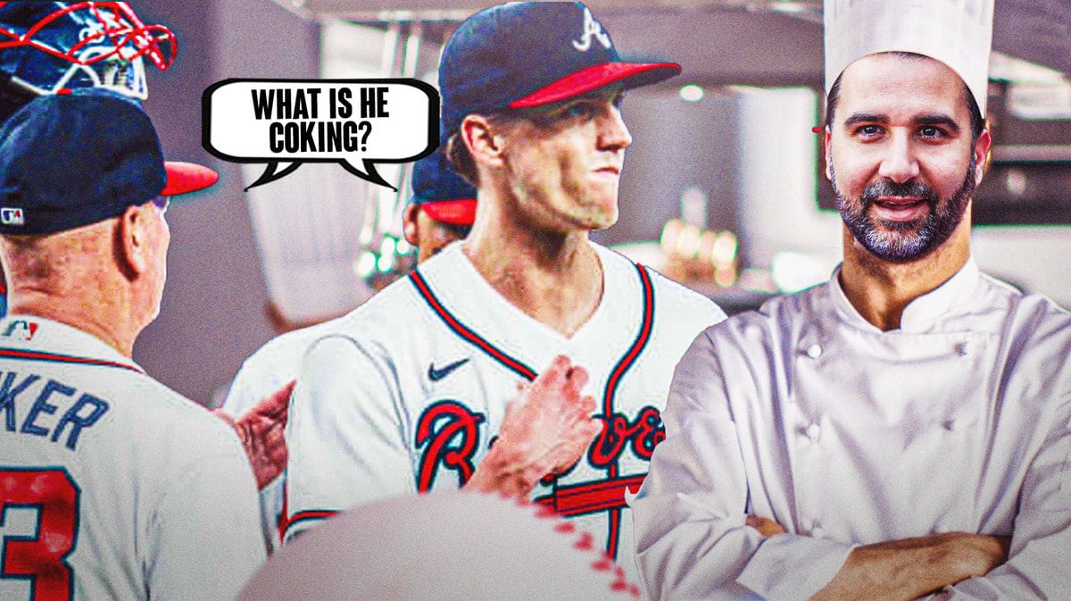Thumb: Alex Anthopoulous edited into chef. Braves players asking, what is he cooking?