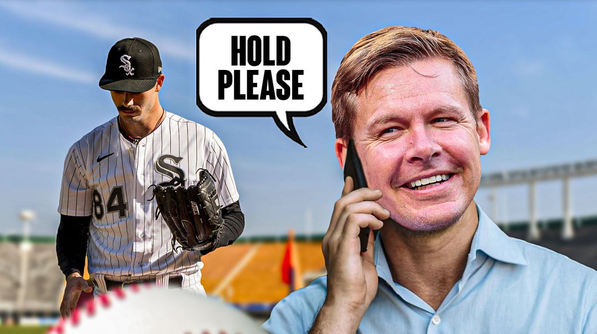 Dylan Cease next to Dylan Getz. Getz saying "Hold please"