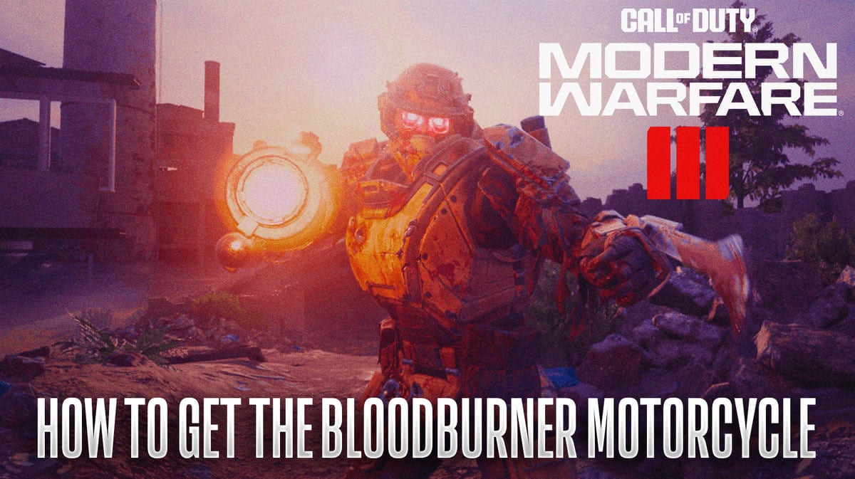 MW3 Zombies How To Get Bloodburner Motorcycle