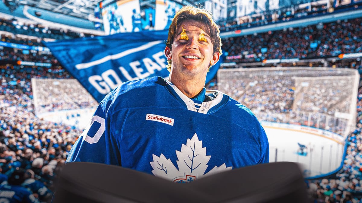Maple Leafs' Joseph Woll with fire in his eyes