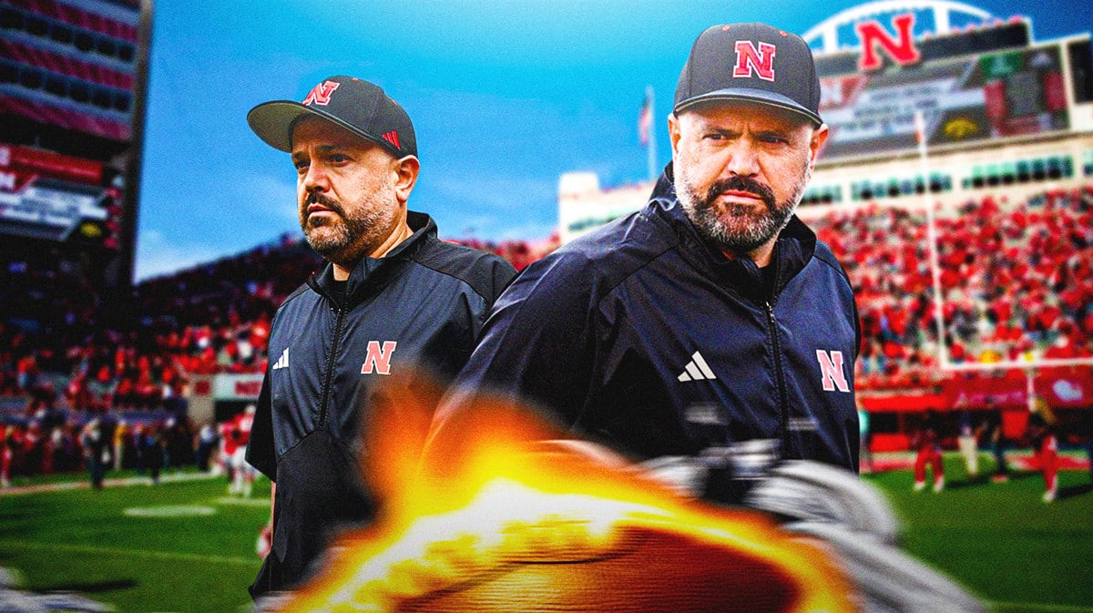 Head coach Matt Rhule adresses Nebraska after a Big 10 football matchup vs. Michigan State.