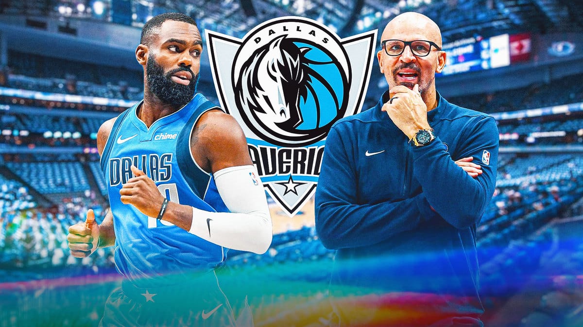 Mavs guard Tim Hardaway, Jr. and head coach Jason Kidd
