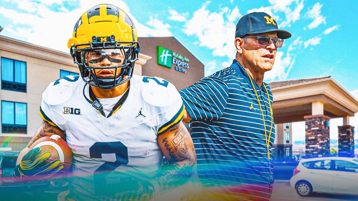 Jim Harbaugh and Blake Corum are the stars of Michigan. Corum talked about Harbaugh's suspension