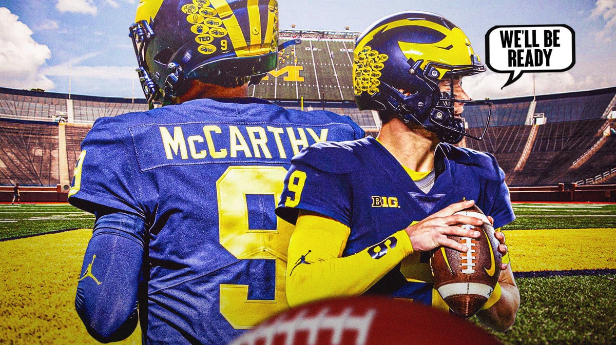 JJ McCarthy saying "We'll be ready"