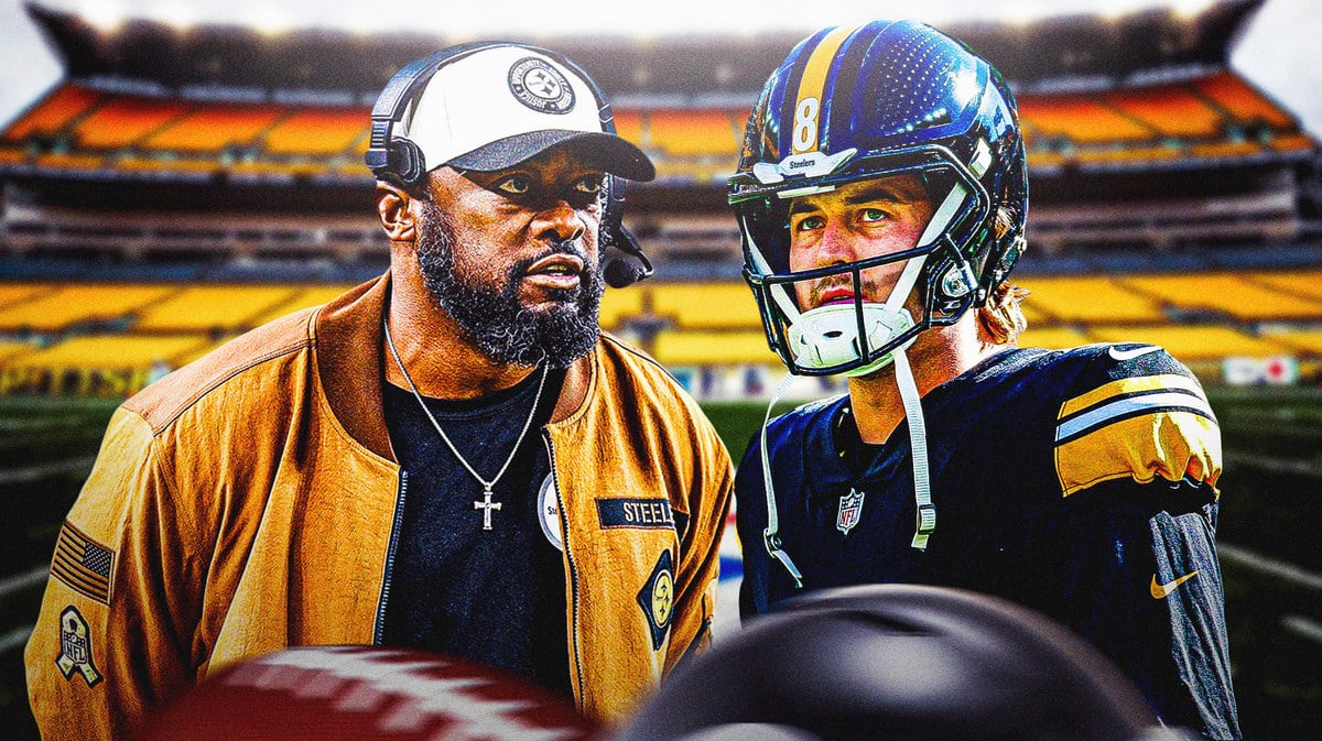 Pittsburgh Steelers coach Mike Tomlin and quarterback Kenny Pickett