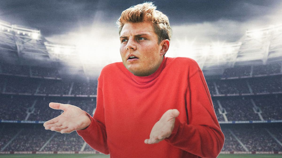 Jets' Zach Wilson as an old man shrugging