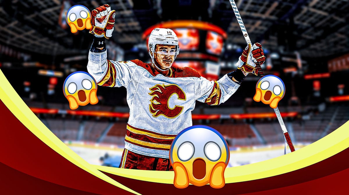 Calgary Flames defenseman Nikita Zadorov in Calgary after shockingly requesting a trade