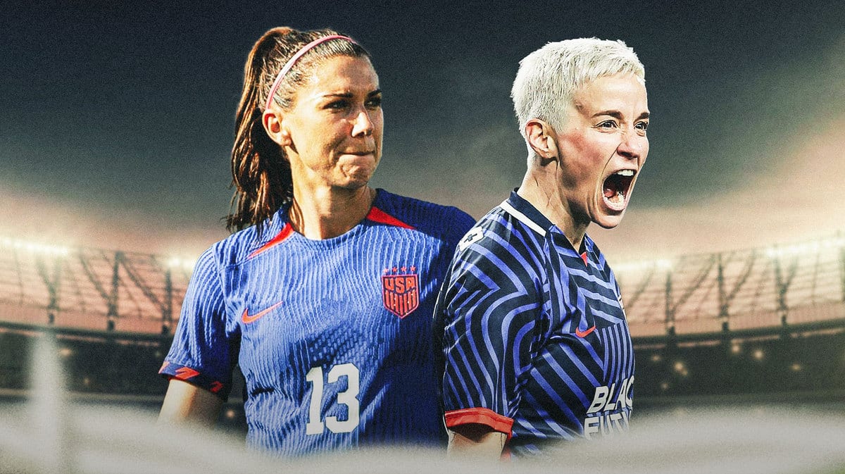 Alex Morgan and Megan Rapinoe