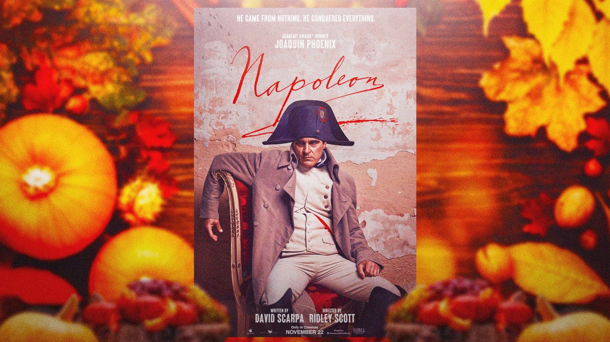 Napoleon poster with Thanksgiving background.
