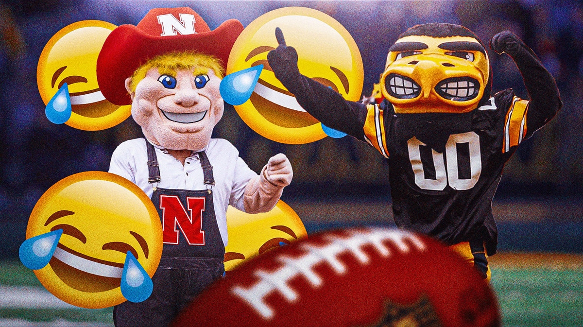 Nebraska football trolls Iowa mascot with hilarious video during field goal attempt