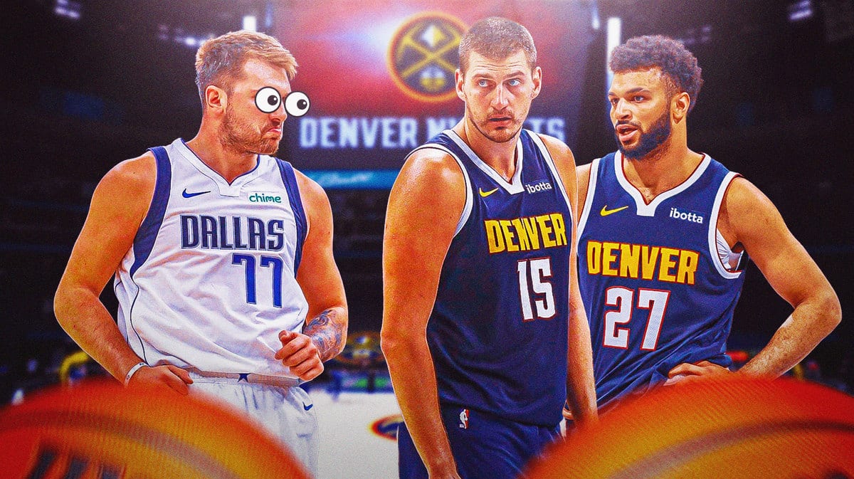 Mavs' Luka Doncic looking at Nuggets' Nikola Jokic, Jamal Murray for NBA In-Season Tournament injury report
