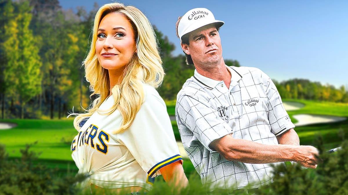 Paige Spiranac and Paul Azinger