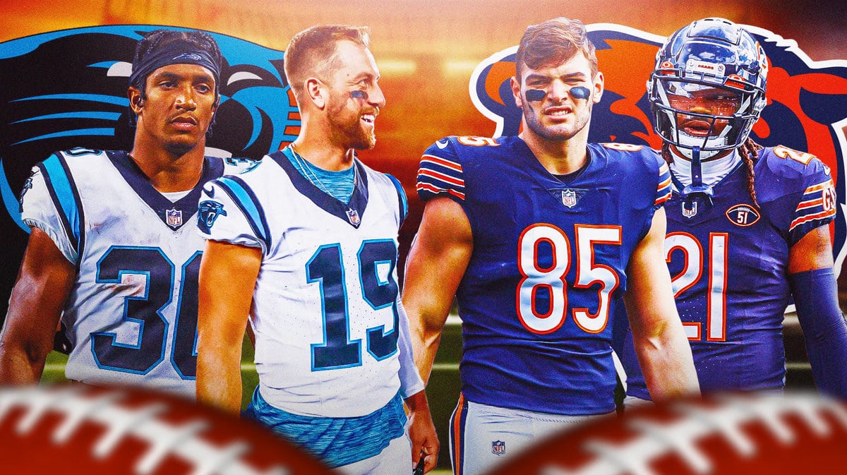 Panthers Bears, Chuba Hubbard, Adam Thielen, Cole Kmet, D'Onta Foreman, Fantasy football, Panthers Bears Start 'Em, Sit 'Em, Thursday Night Football, Start 'Em, Sit 'Em Week 10