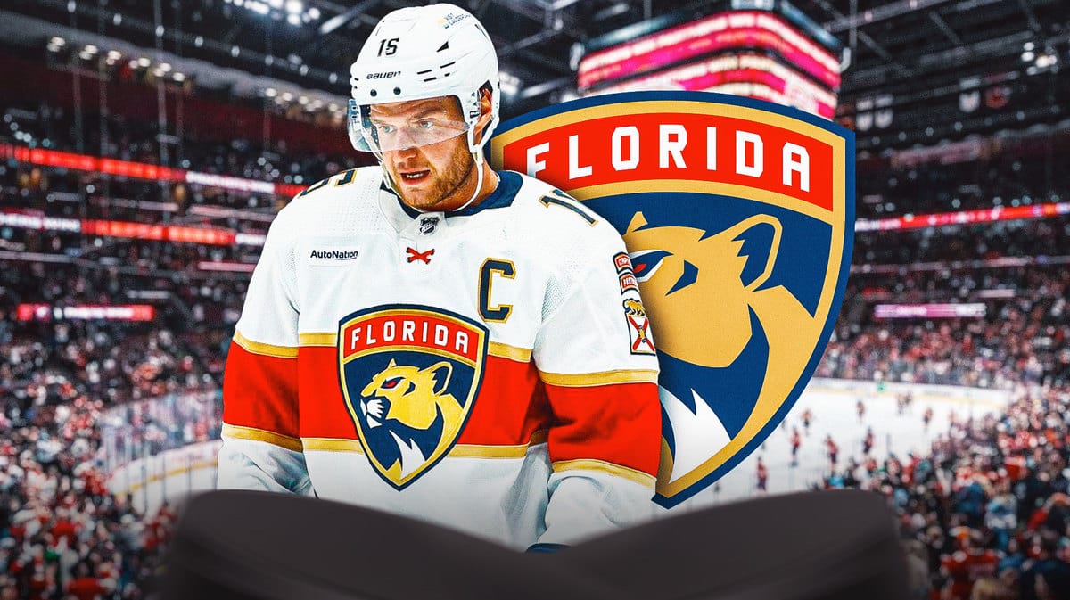 Florida Panthers star Aleksander Barkov in Florida after learning of his injury update prior to Monday's game against the Edmonton Oilers