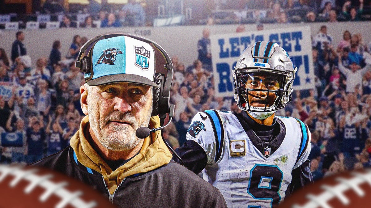 Panthers coach Frank Reich and QB Bryce Young in front of Cowboys fans who could dominate the crowd in Week 11.