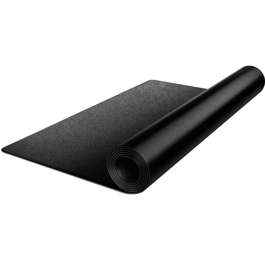 Peloton Bike Mat - Black colored on a white background.