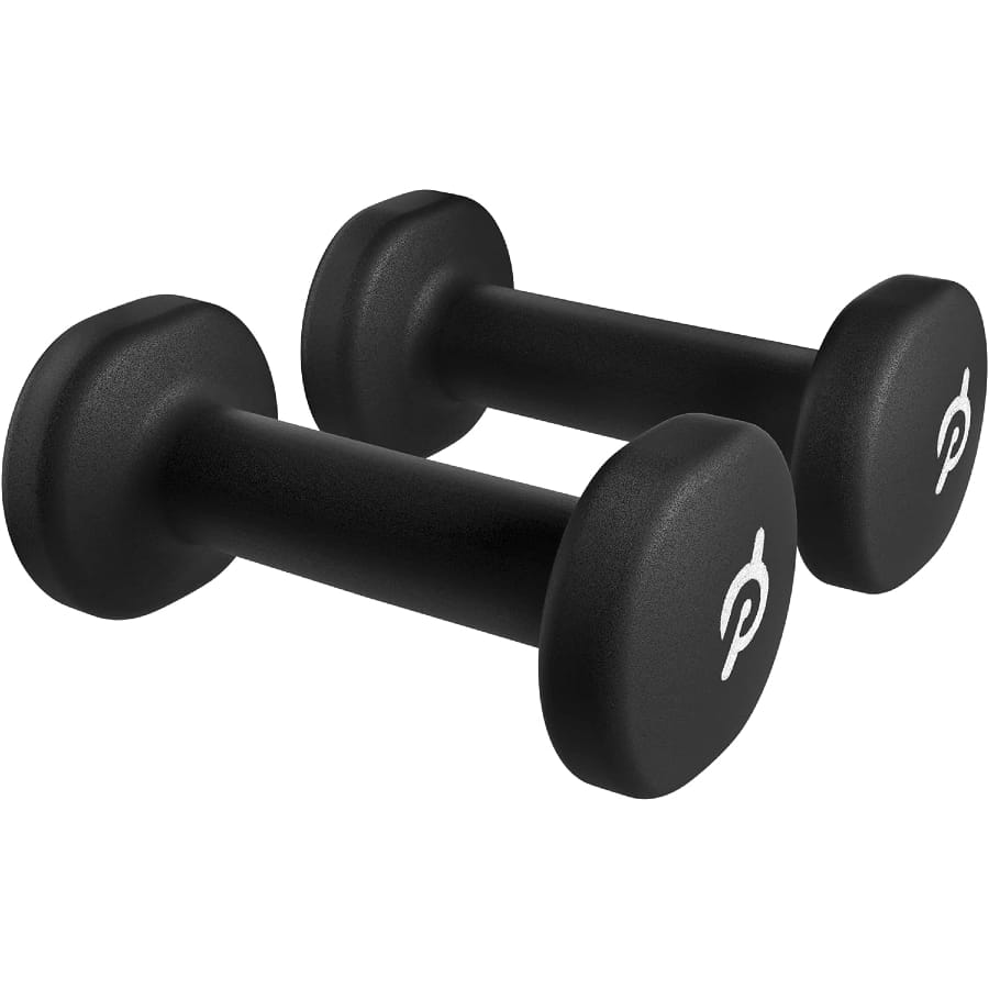 Peloton Weight Set (2 lbs. each) - Black colored on a white background.