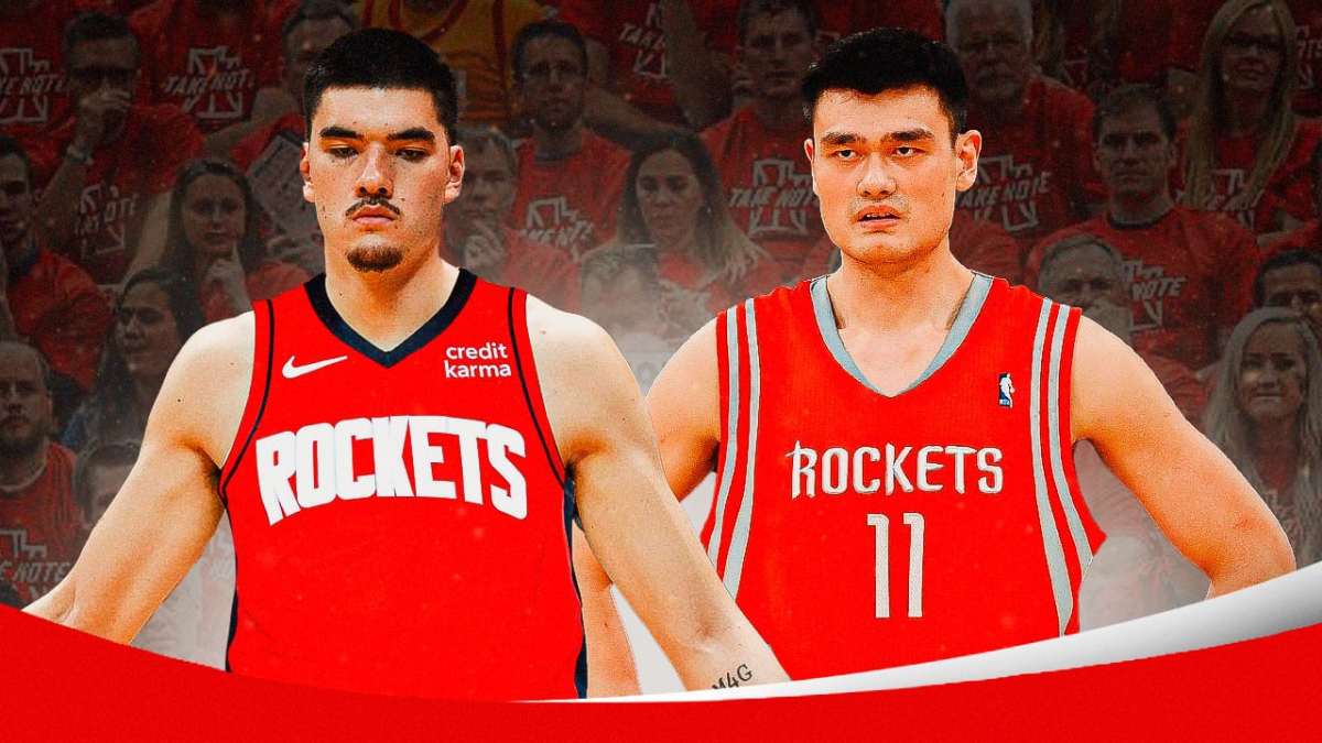 Purdue star and Matt Painter mentee Zach Edey with Yao Ming after Tennessee win at Maui Invitational