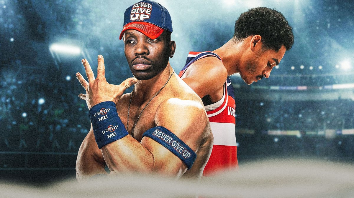 Pascal Siakam teammate, Raptors Chris Boucher face swap to John Cena doing the “You can’t see me' pose, Wizards' Jordan Poole sad