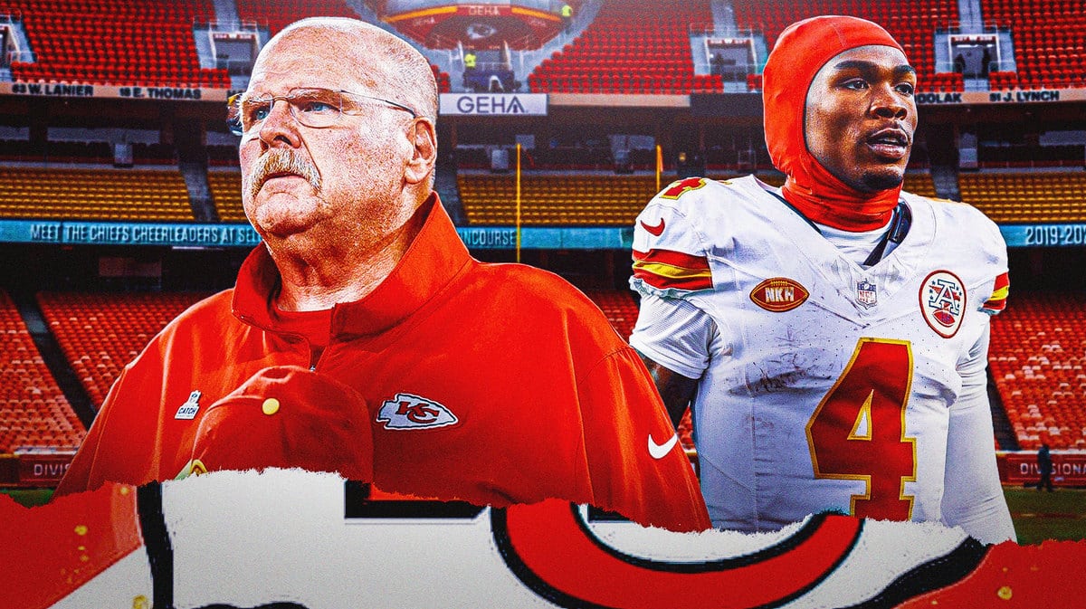 Andy Reid next to Rashee Rice