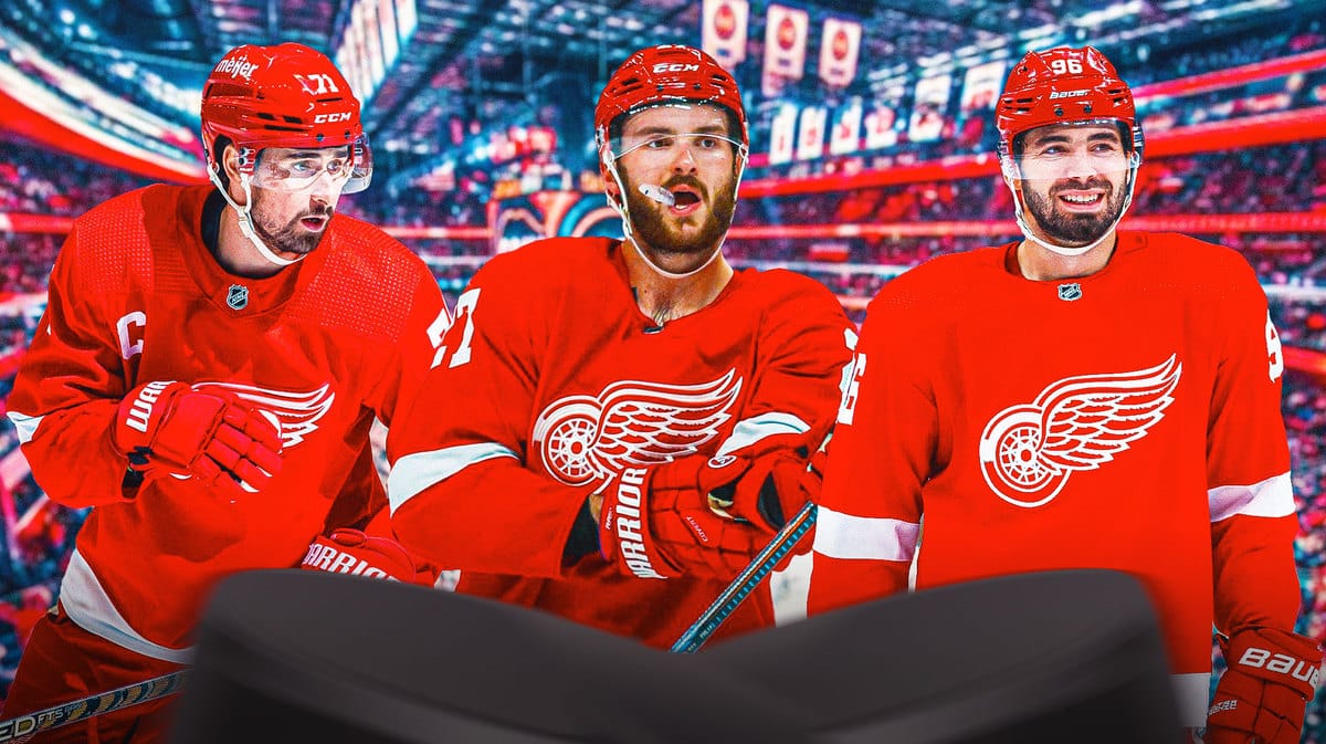 Detroit Red Wings penalty minutes leaders Dylan Larkin, Michael Rasmussen, and Jake Walman in Detroit as the team's discipline has proven to be a major disappointment.