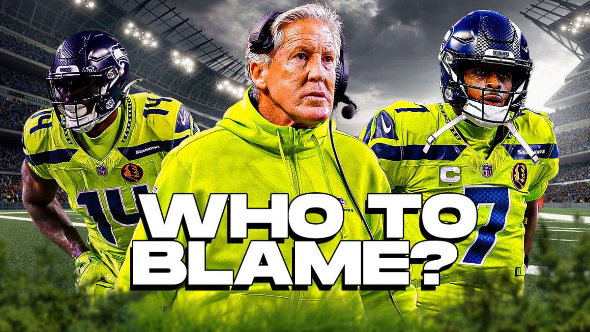 Pete Carroll DK Metcalf Geno Smith