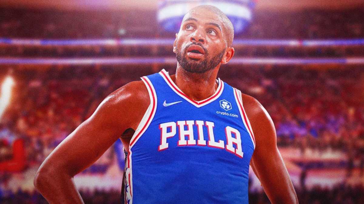 Sixers' Nicolas Batum looking serious
