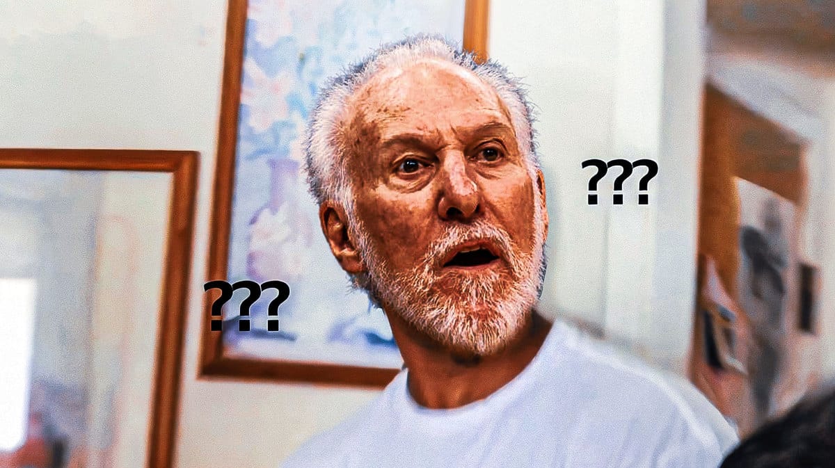Gregg Popovich of the Spurs as the Nick young meme