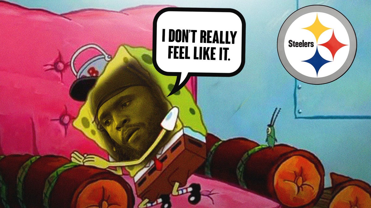 Steelers' Diontae Johnson as Spongebob