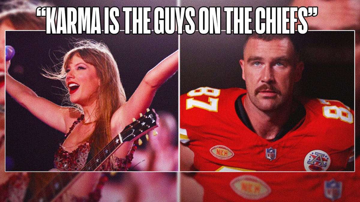 Taylor Swift Changes 'Karma' Lyrics for Travis Kelce on Eras Tour - Sports  Illustrated Kansas City Chiefs News, Analysis and More