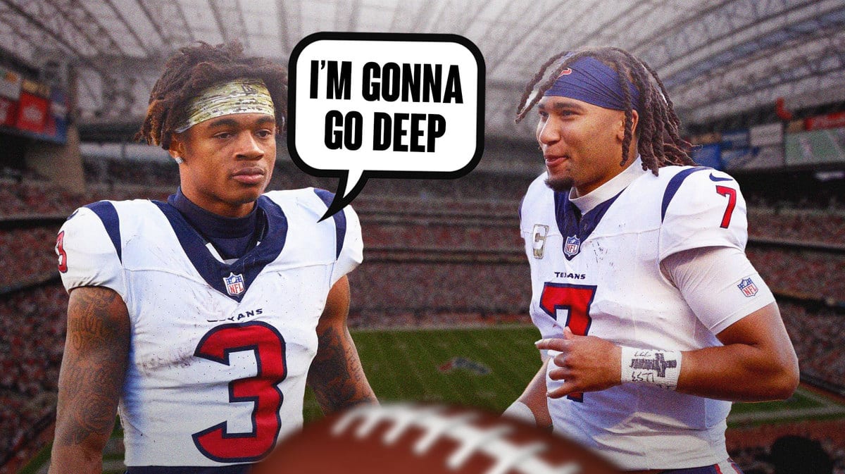 Tank Dell told CJ Stroud "I'm gonna go deep" in the Texans win over the Cardinals