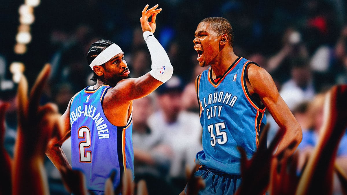 Shai Gilgeous-Alexander and Kevin Durant