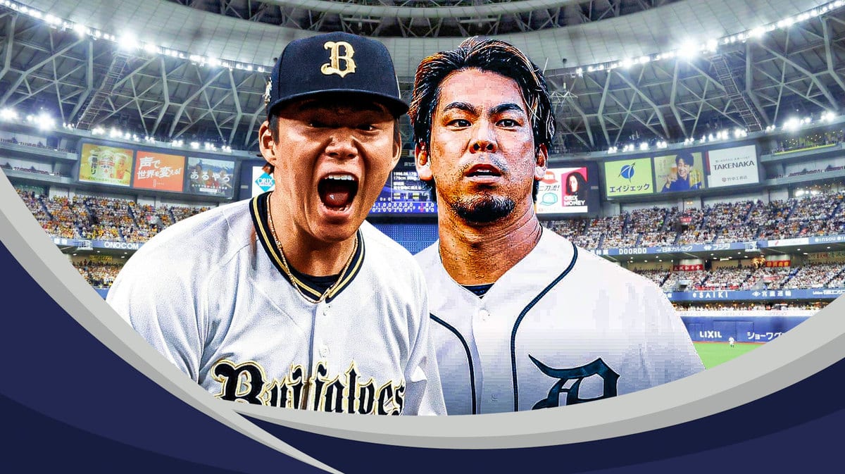 Detroit Tigers' Kenta Maeda and Yoshinobu Yamamoto
