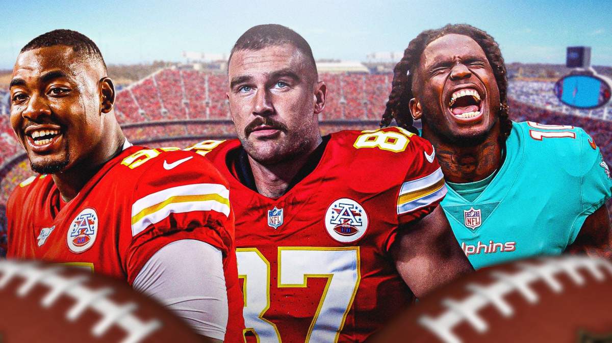 Travis Kelce, Chiefs, Dolphins, Chris Jones, Tyreek Hill